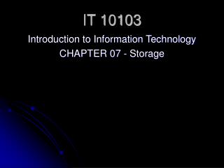 IT 10103