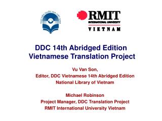 DDC 14th Abridged Edition Vietnamese Translation Project