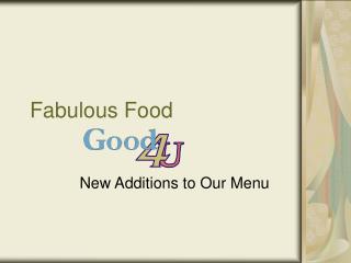 Fabulous Food