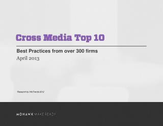 Best Practices from over 300 firms April 2013