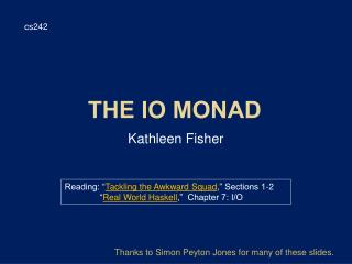 the IO Monad