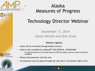 Alaska Measures of Progress Technology Director Webinar