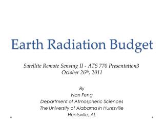 Earth Radiation Budget