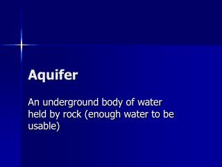 Aquifer