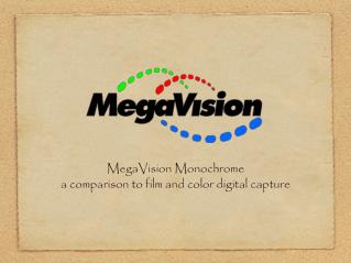 MegaVision Monochrome a comparison to film and color digital capture