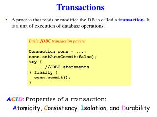 Transactions