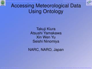 Accessing Meteorological Data Using Ontology