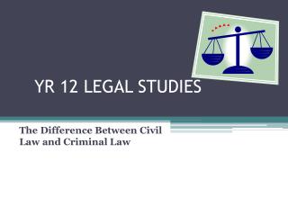 YR 12 LEGAL STUDIES