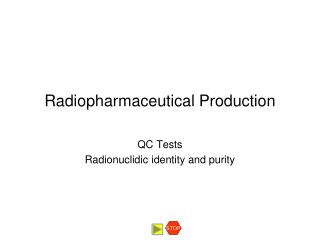 Radiopharmaceutical Production