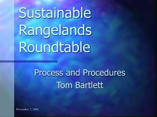 Sustainable Rangelands Roundtable