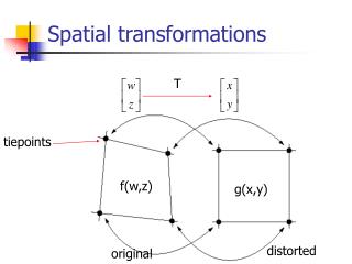 Spatial transformations