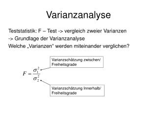 Varianzanalyse