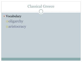 Classical Greece