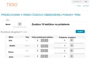 PRIDEĽOVANIE V RÁMCI ČASOVO OBMEDZENEJ PONUKY TR90 