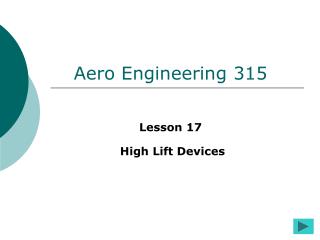 Aero Engineering 315