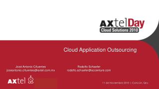 Cloud Application Outsourcing