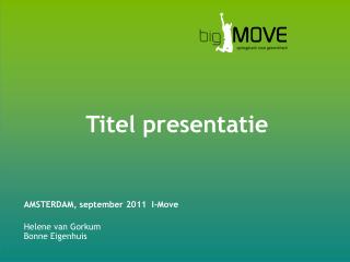 Titel presentatie