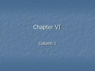 Chapter VI