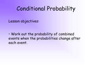 Conditional Probability