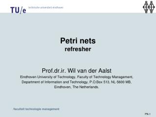 Petri nets refresher