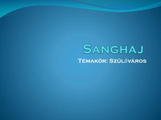 Sanghaj