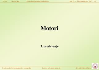 Motori 3. predavanje