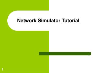 Network Simulator Tutorial