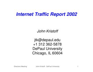 Internet Traffic Report 2002