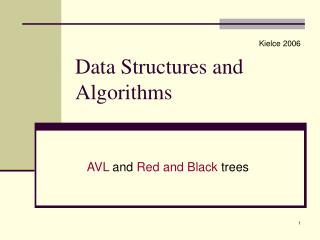 Data Structures and Algorithms