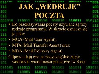 JAK „WĘDRUJE” POCZTA