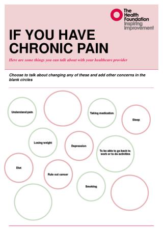 If you have chronic pain
