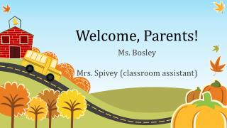 Welcome, Parents!