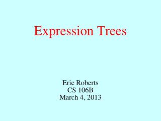 Expression Trees