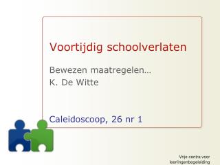 Voortijdig schoolverlaten
