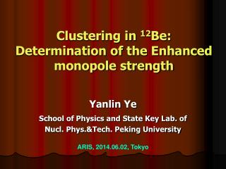 Clustering in 12 Be: Determination of the Enhanced monopole strength