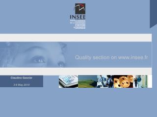 Quality section on insee.fr