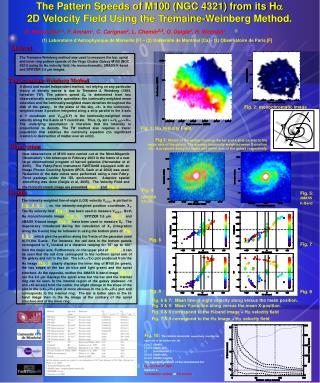 The Pattern Speeds of M100 (NGC 4321) from its H a