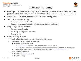 Internet Pricing