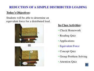 REDUCTION OF A SIMPLE DISTRIBUTED LOADING
