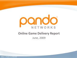 Online Game Delivery Report June, 2009