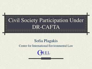 Civil Society Participation Under DR-CAFTA