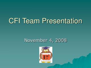 CFI Team Presentation