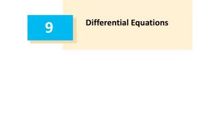 Differential Equations