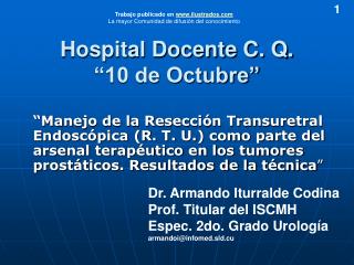 Hospital Docente C. Q. “10 de Octubre”