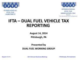 IFTA – Dual Fuel Vehicle Tax Reporting