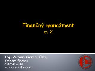 Finančný manažment cv 2