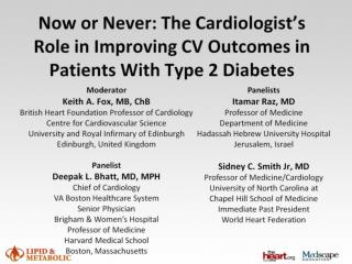 Now or Never: The Cardiologist’s Role in Improving CV Outcomes in Patients With Type 2 Diabetes