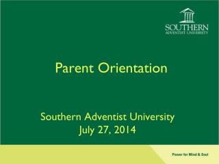 Parent Orientation