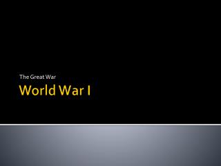 World War I