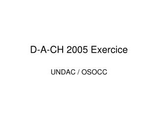 D-A-CH 2005 Exercice